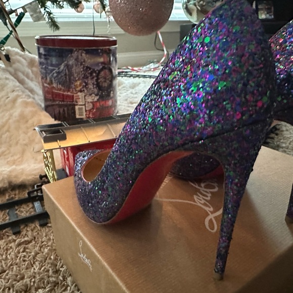 Glitter purple Christian louboutin shoes size 39 - Picture 9 of 12